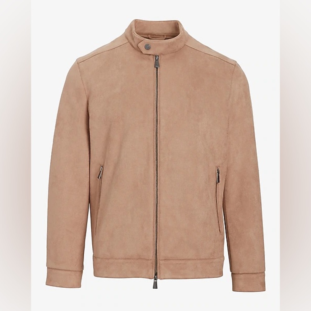 Express Faux Suede Moto Jacket
